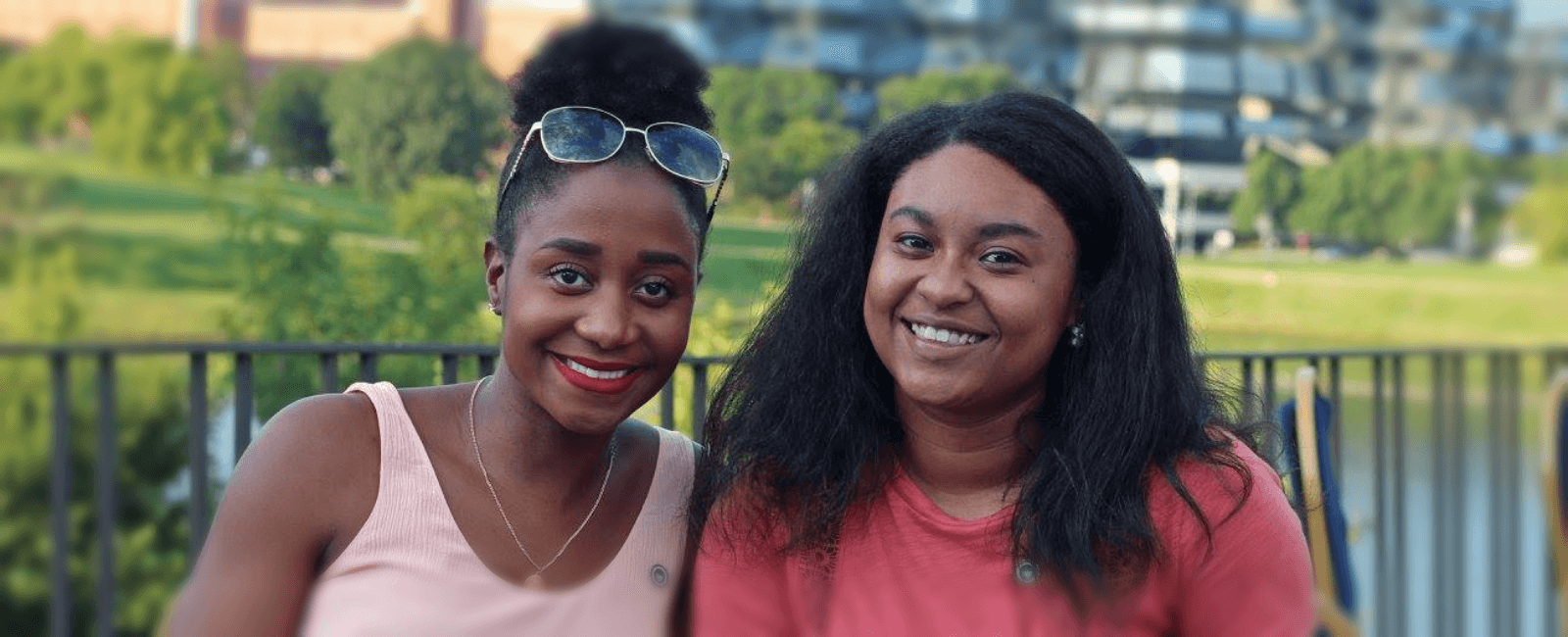 Student leaders smiling