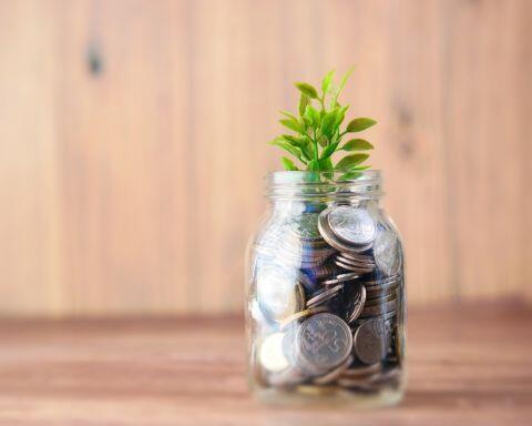 glass jar filled with coins